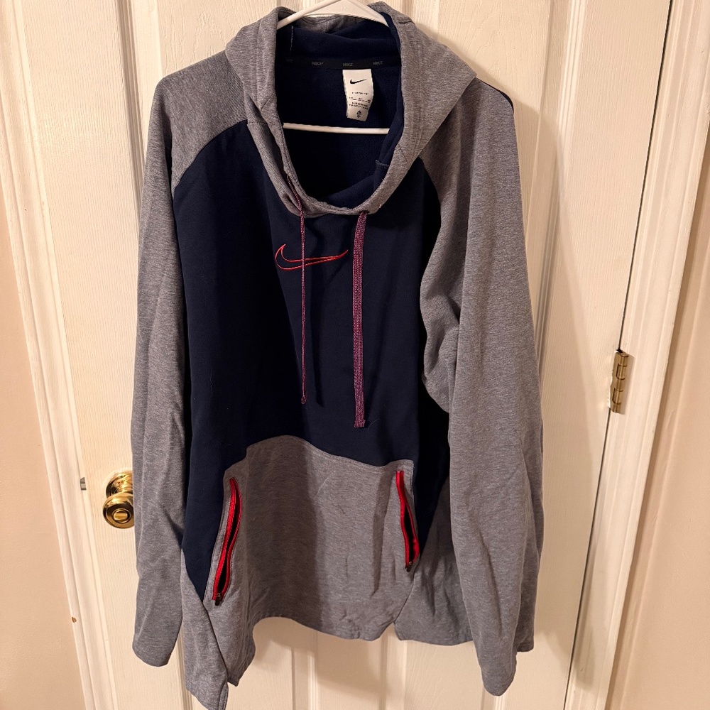 Men's Nike Therma-fit Pullover Fleece Hoodie - 4XL - Navy